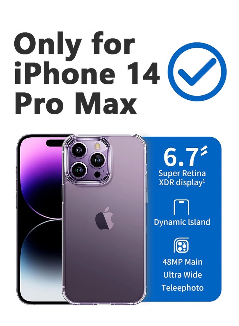 iPhone 14 Pro Max Case Cover - Clear, Anti-Yellowing, Slim, Lightweight and Super Grip Back Cover(6.7 inch) - Image 2